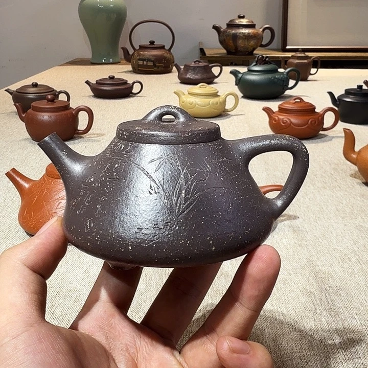 源***著茶壶紫砂原矿紫砂壶