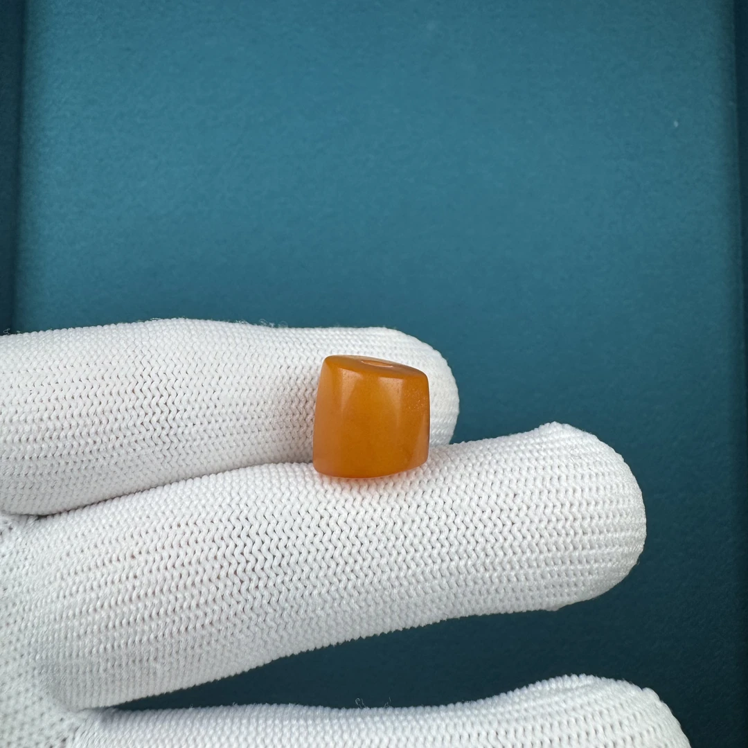 K1494天然原矿蜜蜡 老蜡马蹄珠12.5*12mm支持复检假一罚十