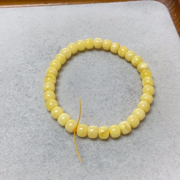 裸石蜜蜡未镶嵌手串