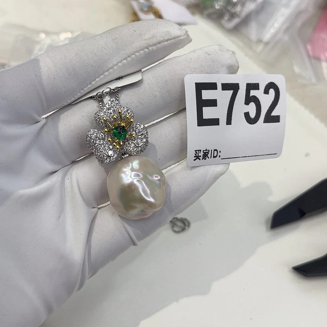 淡水珍珠耳饰银S925镶嵌