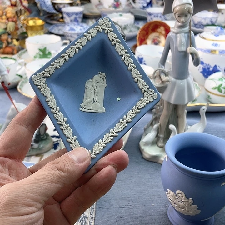 中古欧瓷瓷器小房子