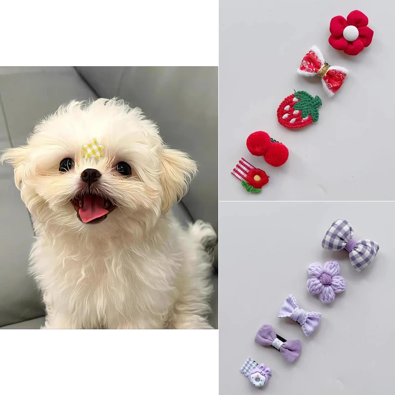 狂甩不掉狗狗发夹宠物猫狗通用约克夏泰迪博美马尔济斯头饰发夹