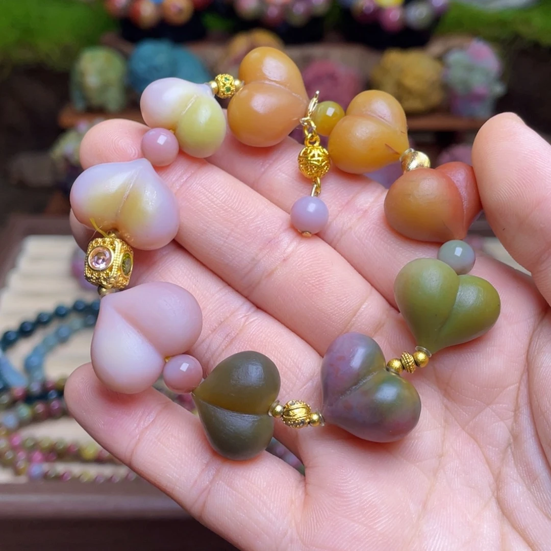 合金玛瑙/玉髓珠宝半成品盐源玛瑙屁桃