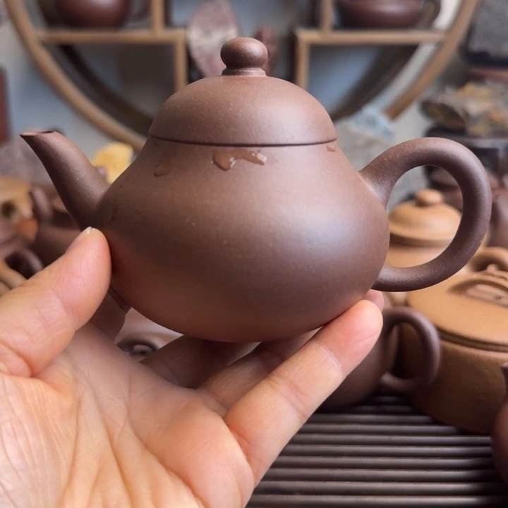 茶壶紫砂200cc梨形嫩底槽清