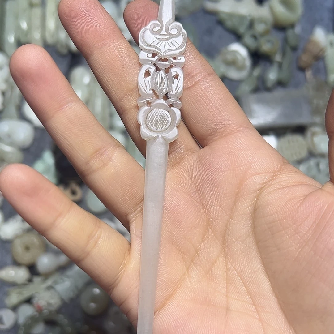 和田玉发饰未镶嵌