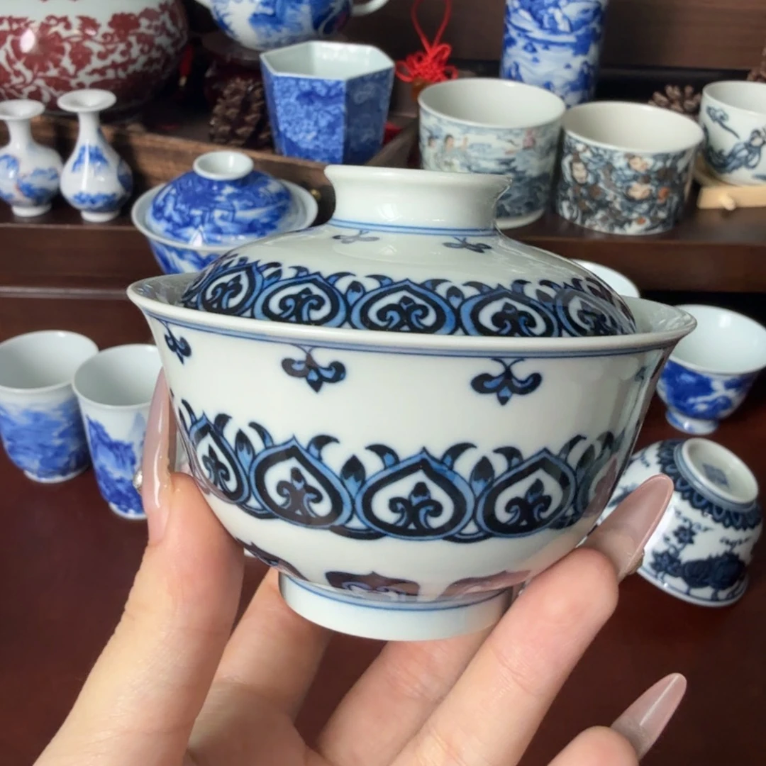 杯泡推荐景德镇全手绘瓷器