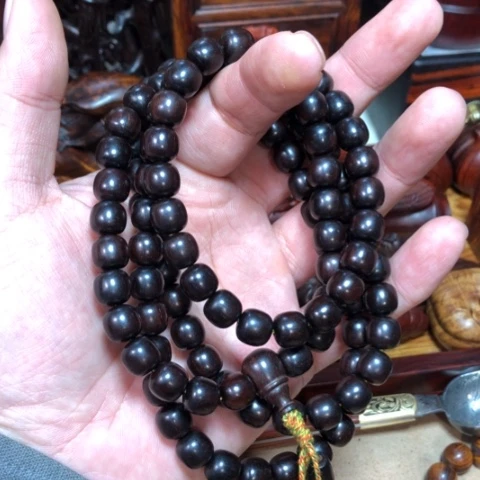 檀香紫檀（小叶紫檀）1×1老型桶珠108