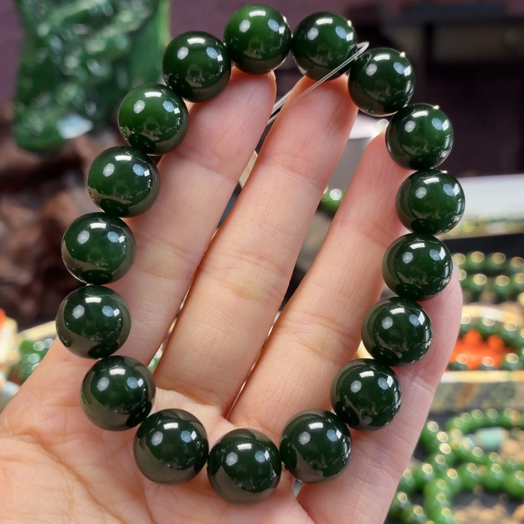 和田玉（碧玉）未镶嵌手串