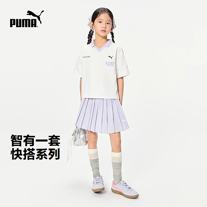 PUMA彪马官方正品 新款儿童夏短袖套装百褶裙甜美353225119002
