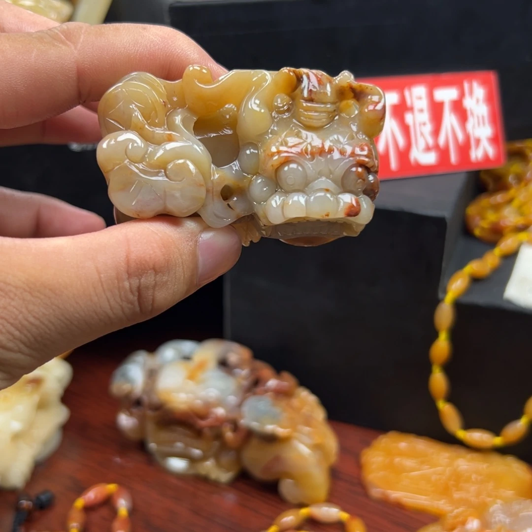 石英质玉（黄龙玉）未镶嵌多样性发货，发其一
