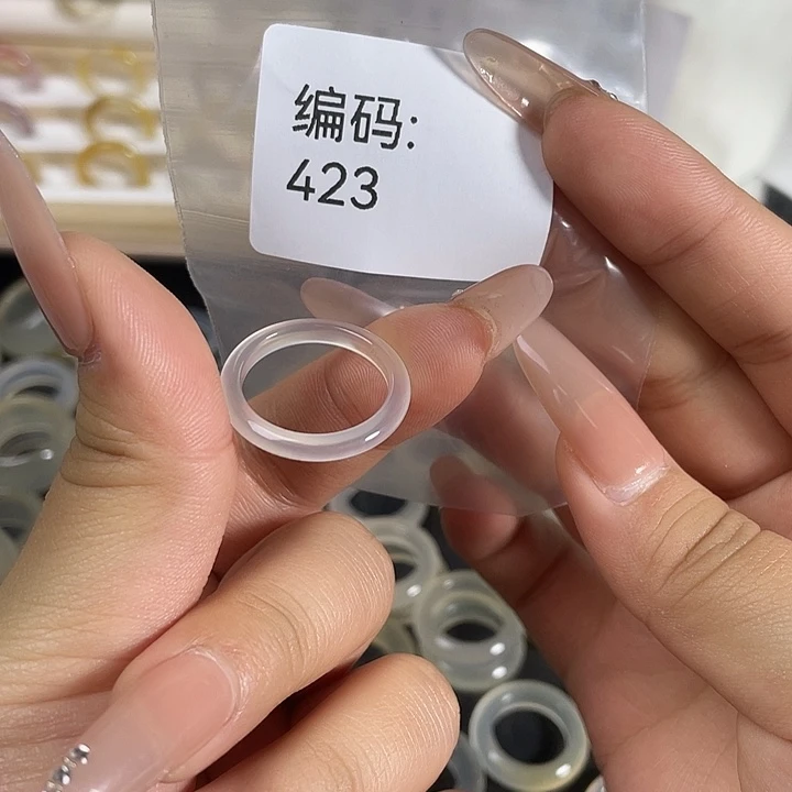 玛瑙/玉髓未镶嵌戒指423港18