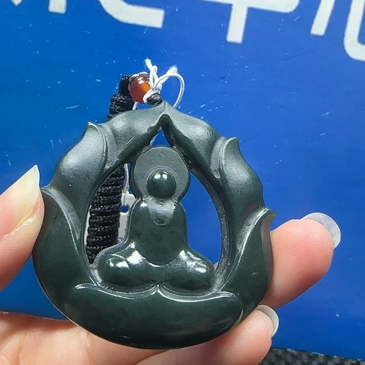 拈***笑和田玉未镶嵌挂件