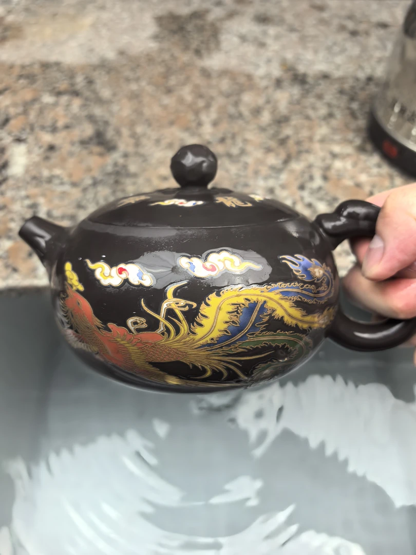 【闪购商品】老紫泥双龙西施壶 E