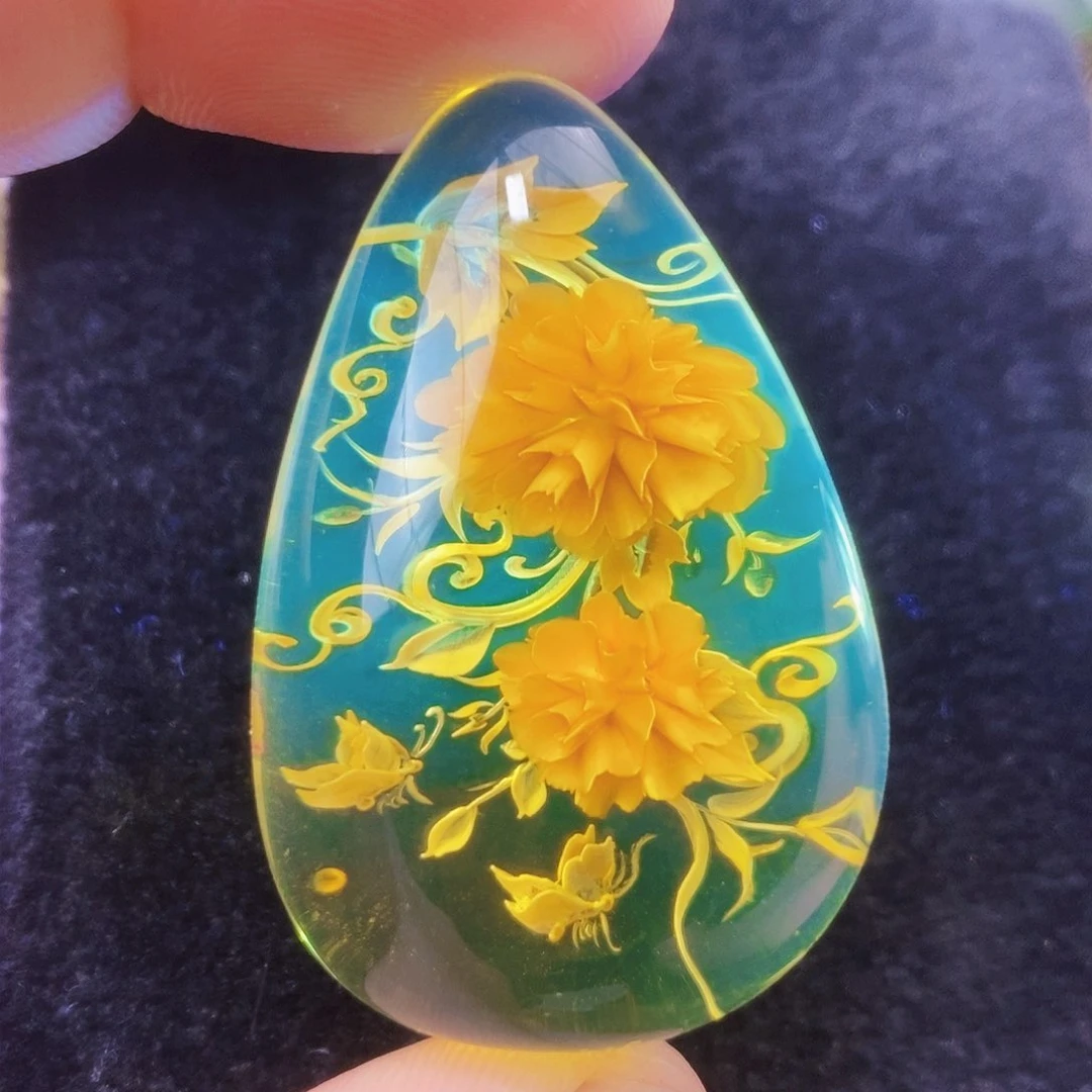 【闪购商品】金珀吊坠(不含链)未镶嵌