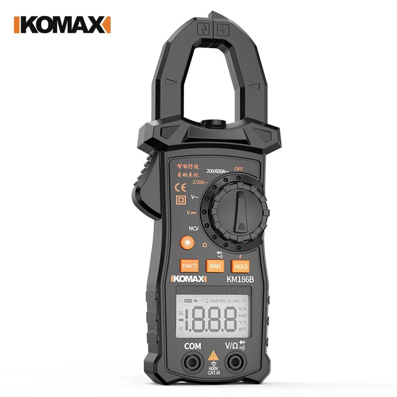 德国KOMAX高精度钳形表数字数显电流表电工表交直流自动多功能钳