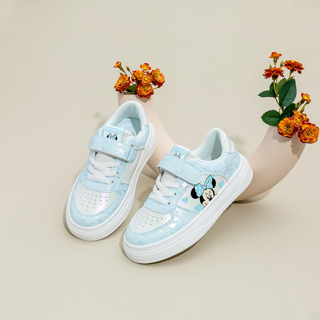 迪士尼儿童卡通米妮板鞋2025春秋新款中大童软底防滑耐磨女童板鞋