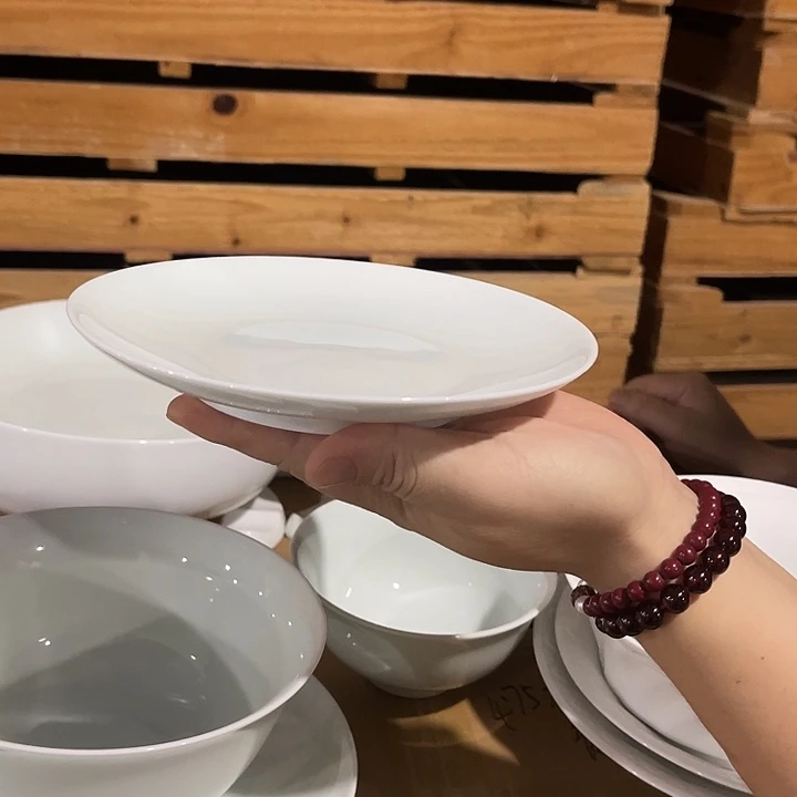 瓷片云青6.5英寸骨碟六个，包邮