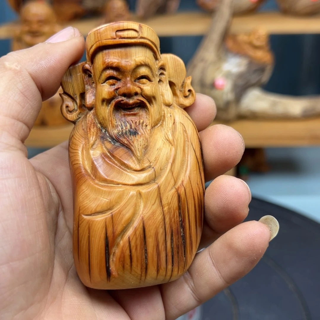 木松*崖柏木摆件手把件