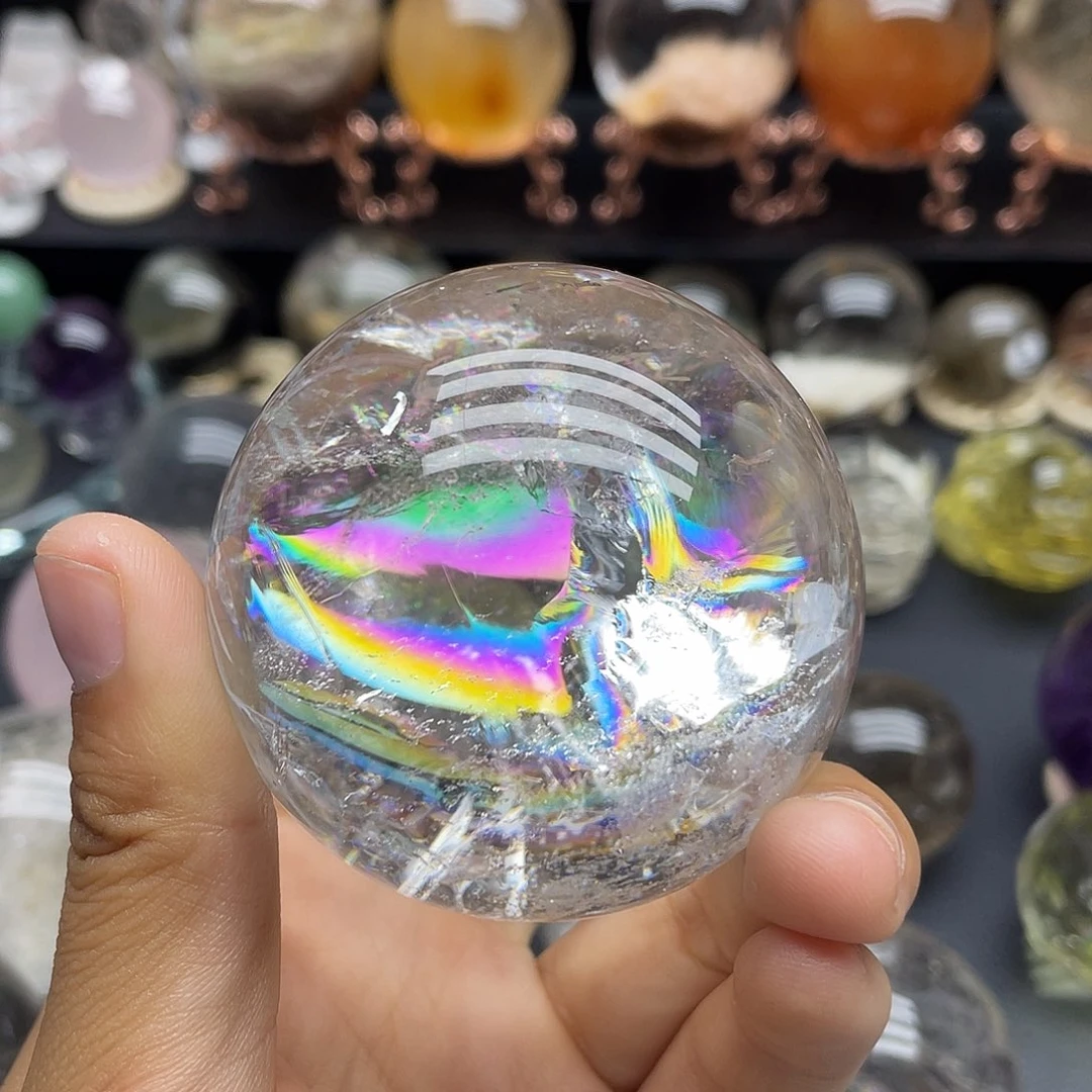 天然白水晶彩未镶嵌水晶