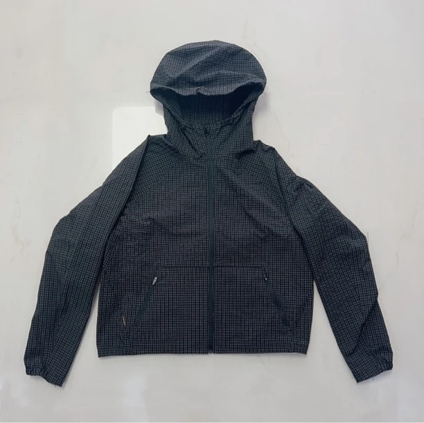 251797-1（阿梦服饰）连帽拉链短风衣 衣长60