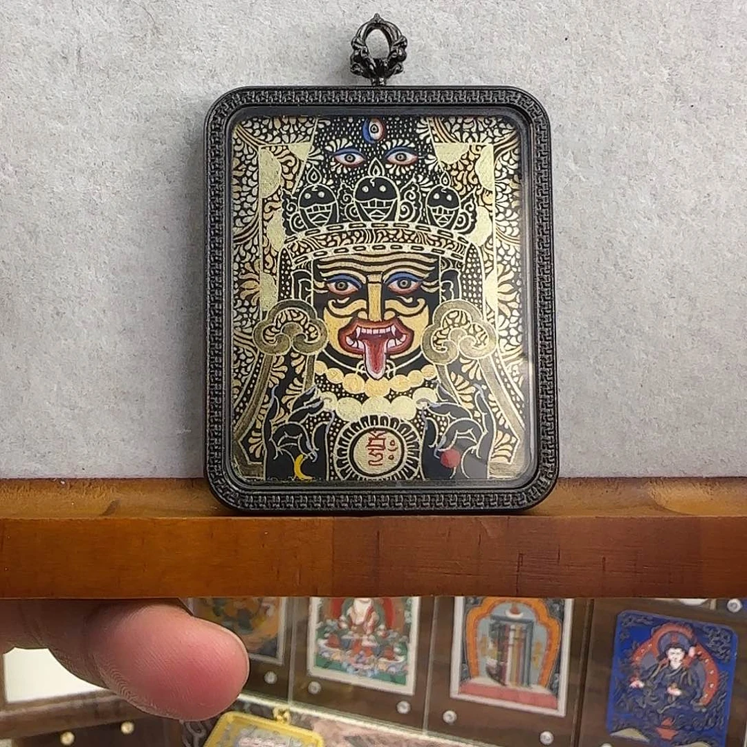 热贡纯手绘小唐卡扎基拉姆