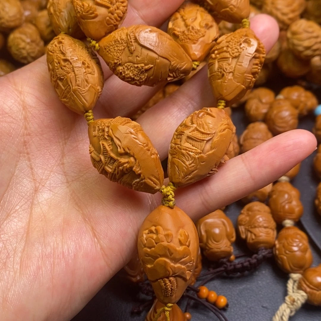 橄榄核吊坠苏州园林手持