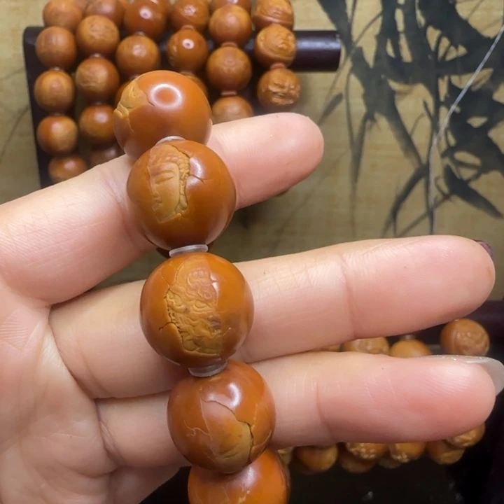 恐***鸟橄榄核手串/手链橄榄核手串