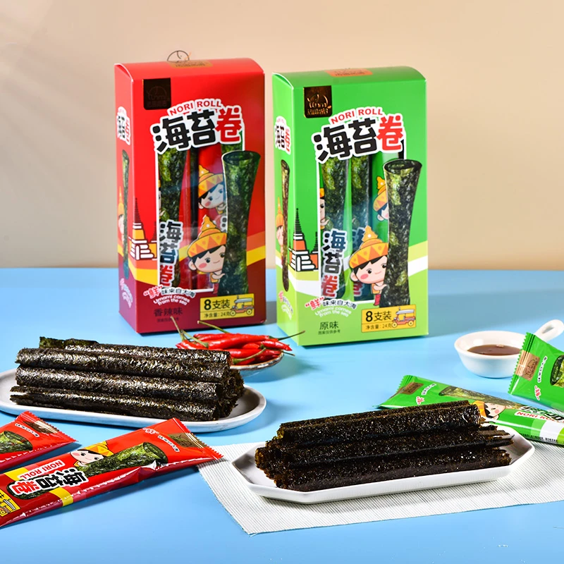法思觅语即食海苔卷原味烤紫菜香脆解馋休闲零食