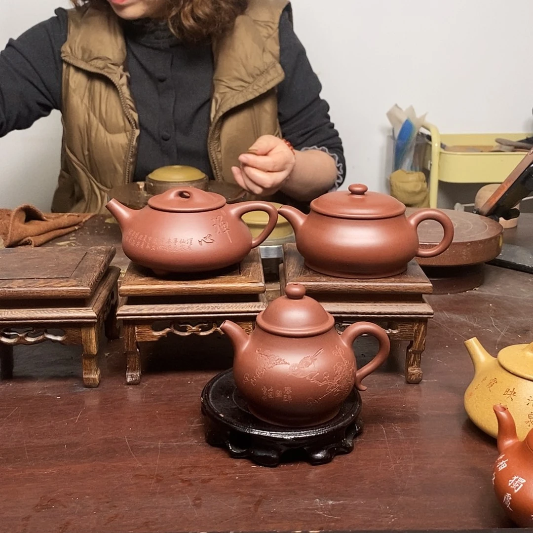 漫***王紫砂茶壶师承玉砂料