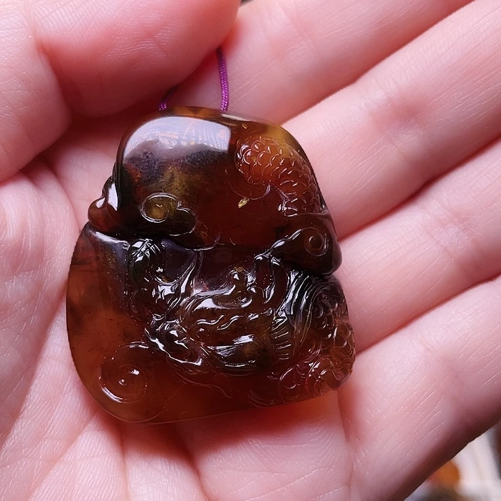 琥珀未镶嵌裸石抚顺琥珀-328