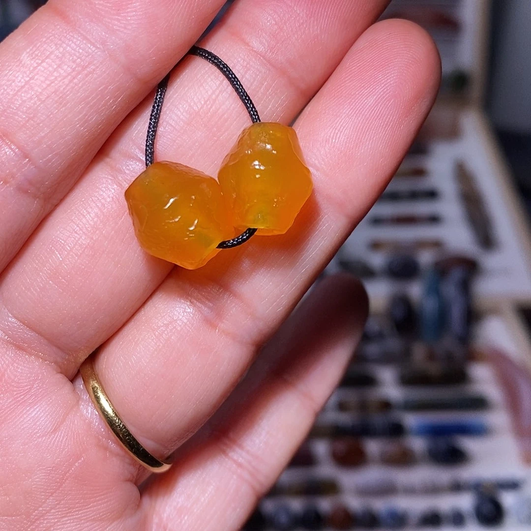 玛瑙未镶嵌吊坠……