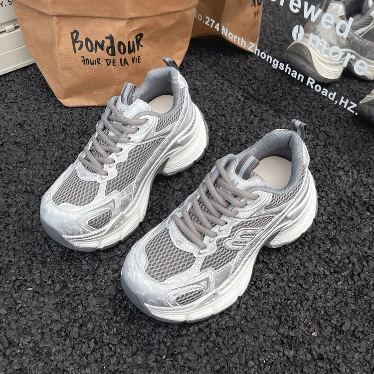 鞋子女款爆款新款秋冬时尚休闲百搭潮流透气国潮鞋子高跟鞋老爹