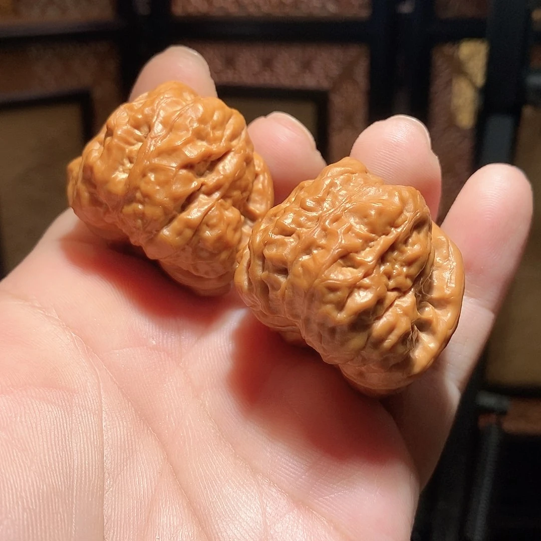 文玩核桃把件39肚蛤蟆头