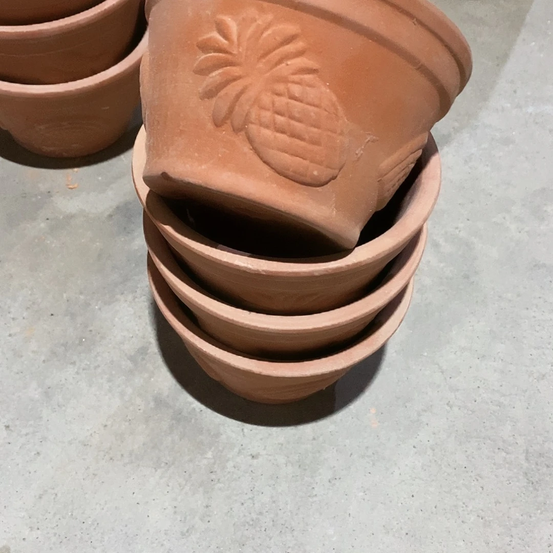 瑕疵红陶水果12×7-4