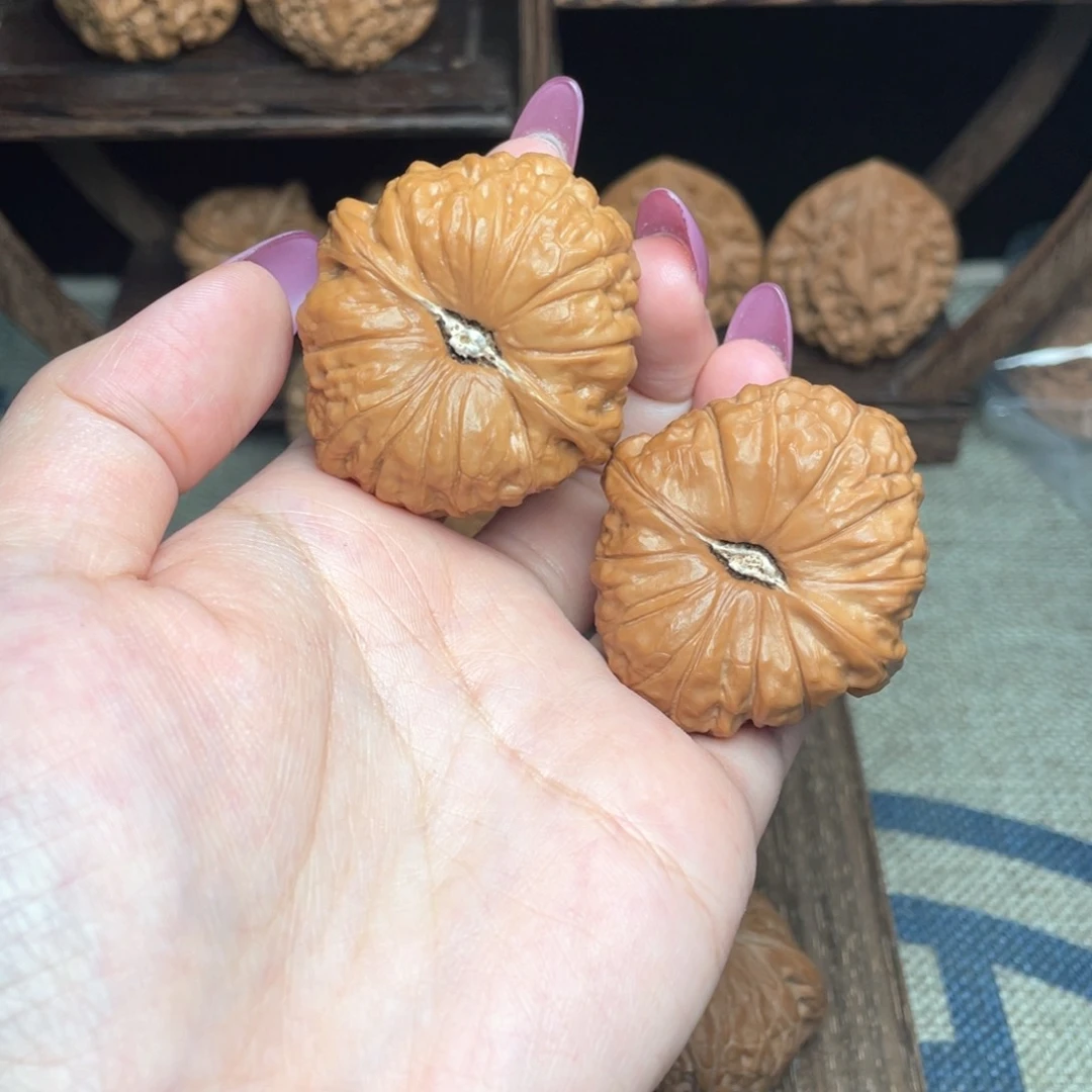 文玩核桃把件43南瓜墩