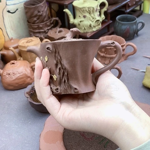 茶壶紫砂全手工制作的手工制作工艺品