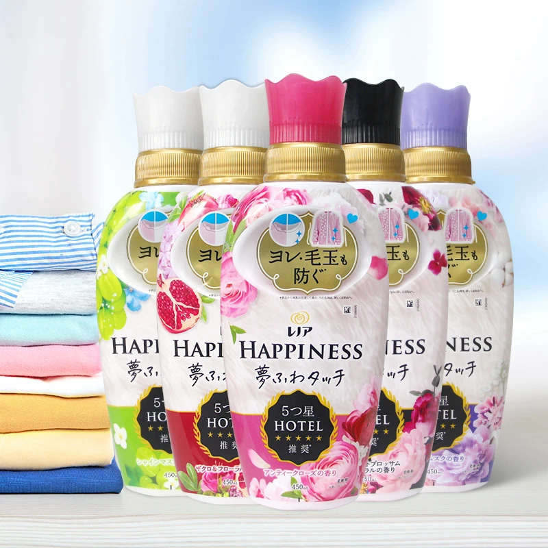 日本进口衣物柔顺剂护色清香防静电衣服护理剂