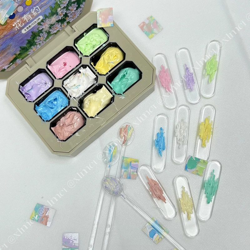 【希妹甄选】9色花有约油画胶