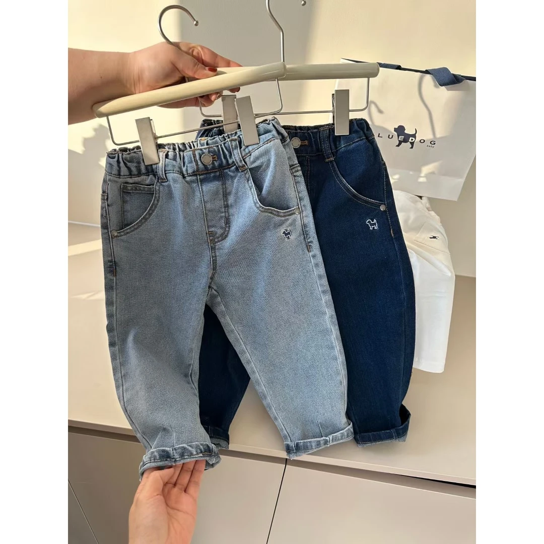 E76 【强推！一定要买！运动裤一样舒服】男女儿童高弹力舒适牛仔裤