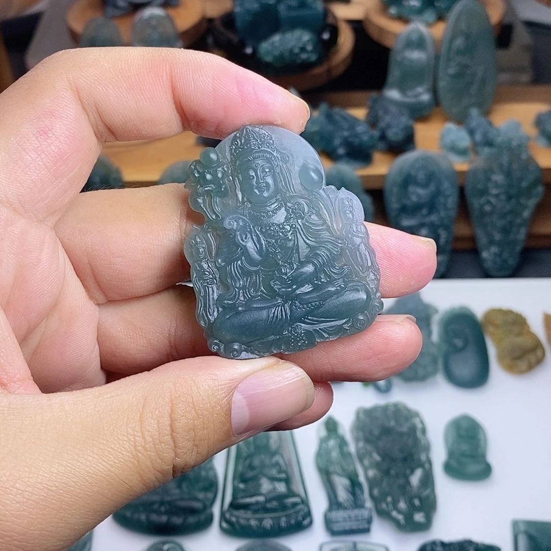 定制翡翠未镶嵌三圣