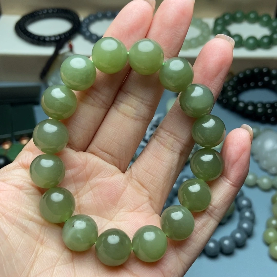 和田玉未镶嵌手链