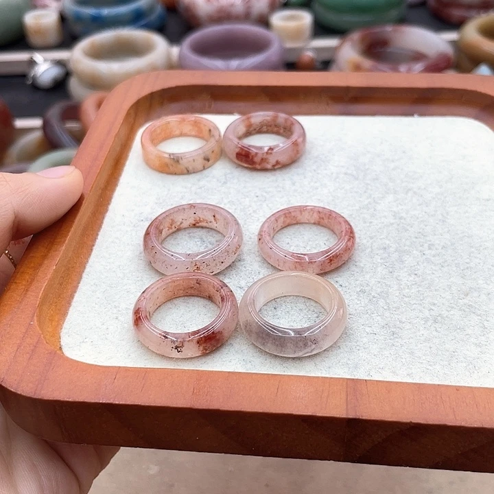 石英质玉圈口54未镶嵌爆***果