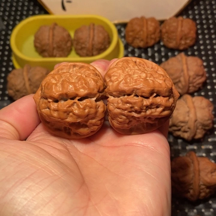 把件文玩核桃四深开背八腿蛙王