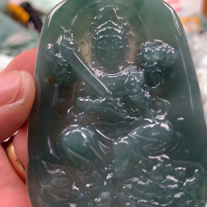 翡翠未镶嵌颈饰保真天然a货翡翠