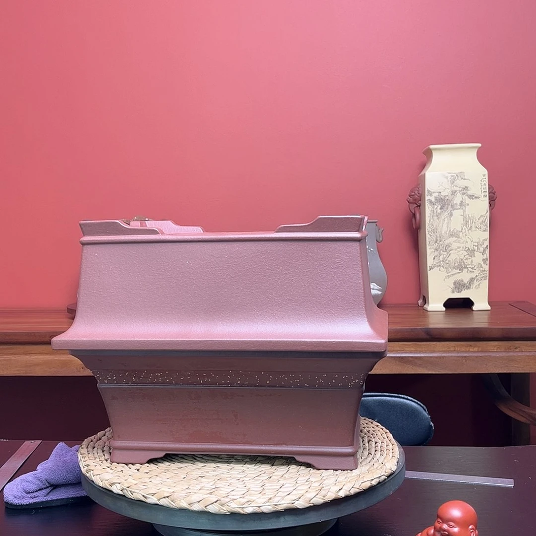 紫砂花盆M**G紫泥马槽