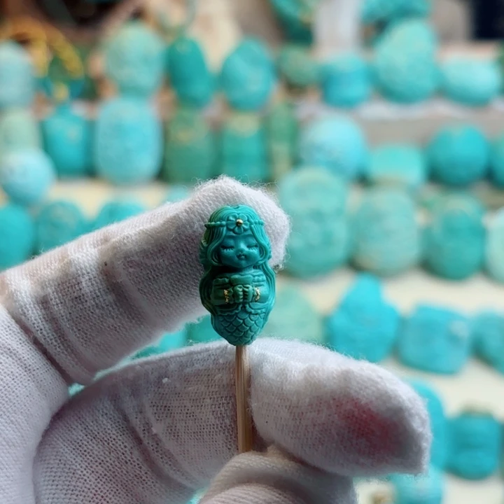 未镶嵌绿松石珠宝奇石