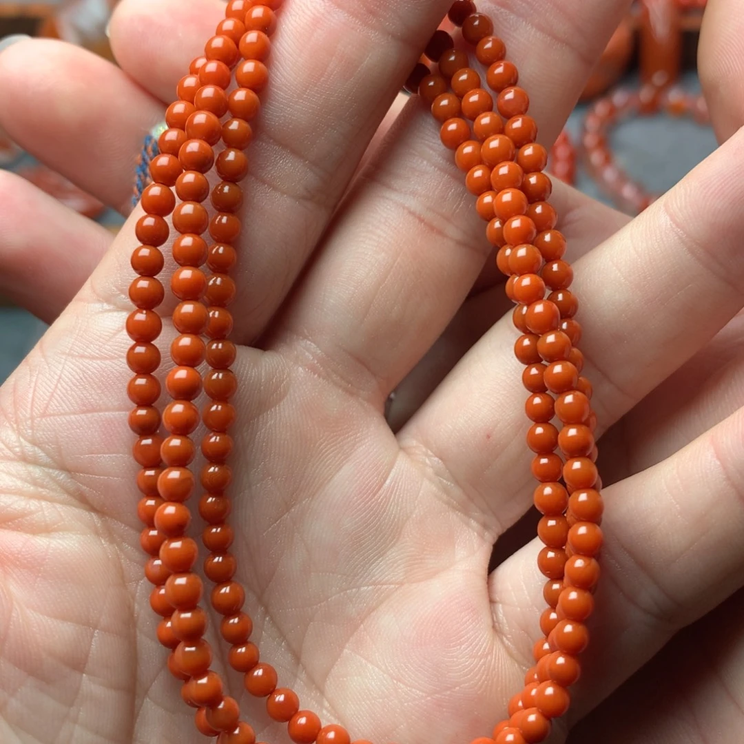 南红玛瑙未镶嵌1小米珠多圈