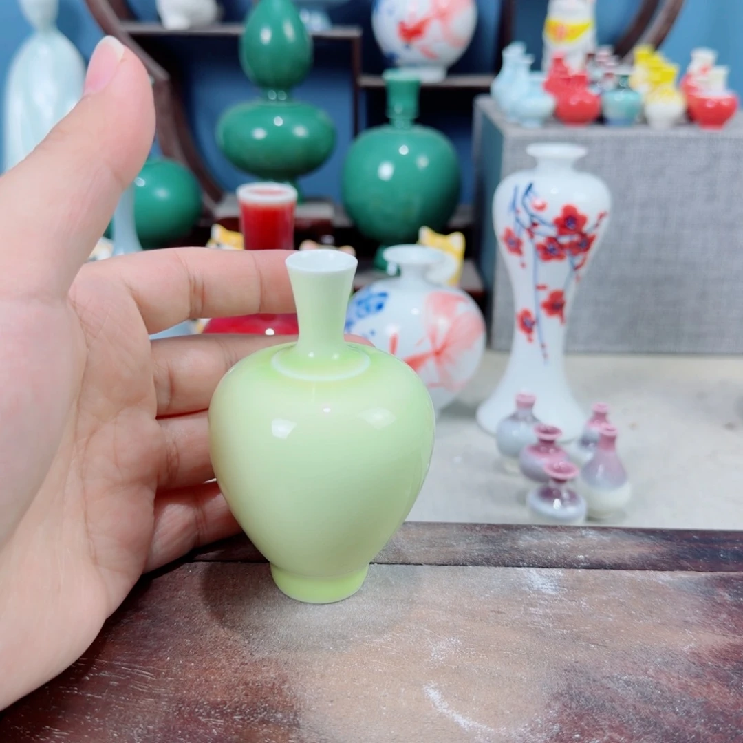 陶瓷手工小花器摆件