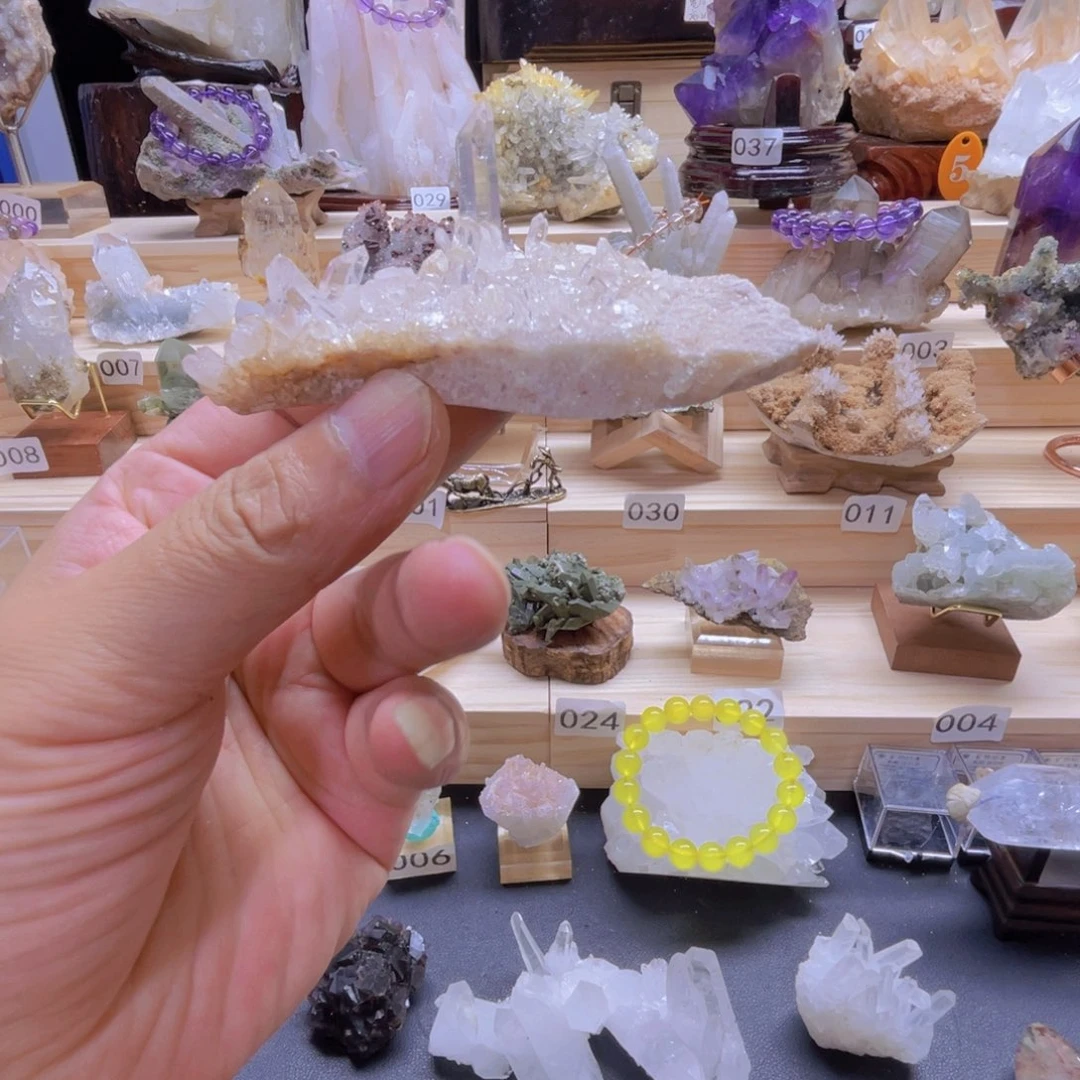 石材天然白水晶家居装饰家居摆件