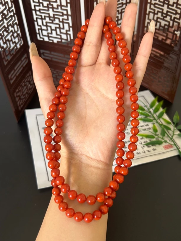 川料南红多圈7mm/160/多样性发其一